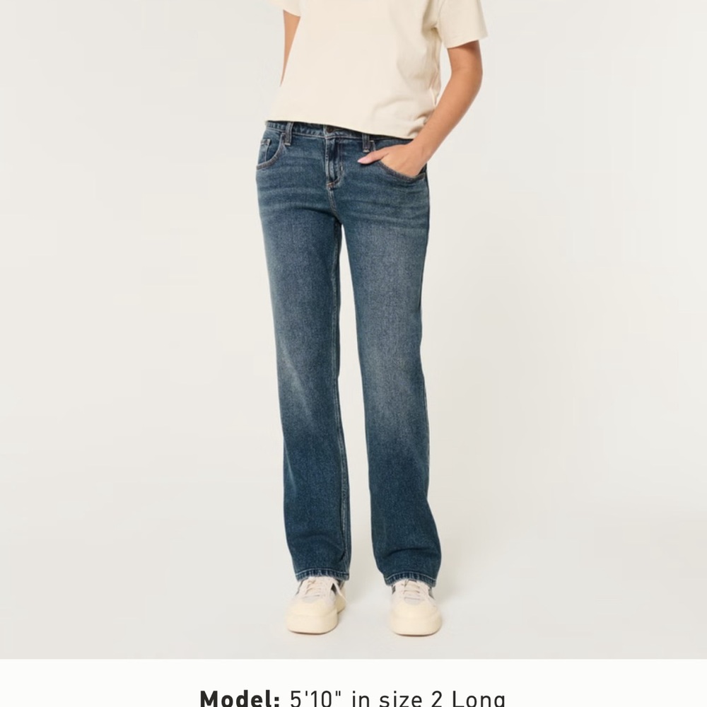 Hollister low-rise straight leg jeans #y2kjeans